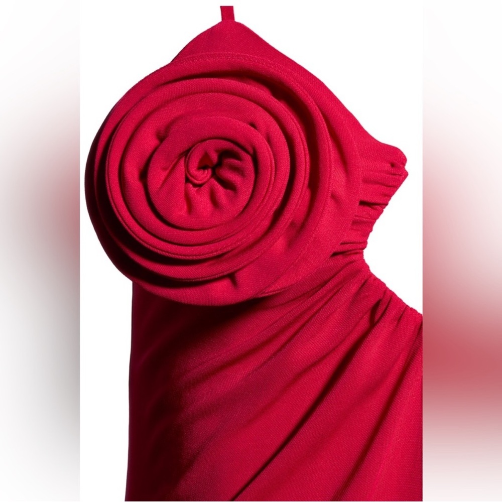 MAGDA BUTRYM H&M ROSE-APPLIQUÉD STRAPPY DRESS SIZE S - Picture 11 of 16